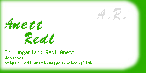 anett redl business card